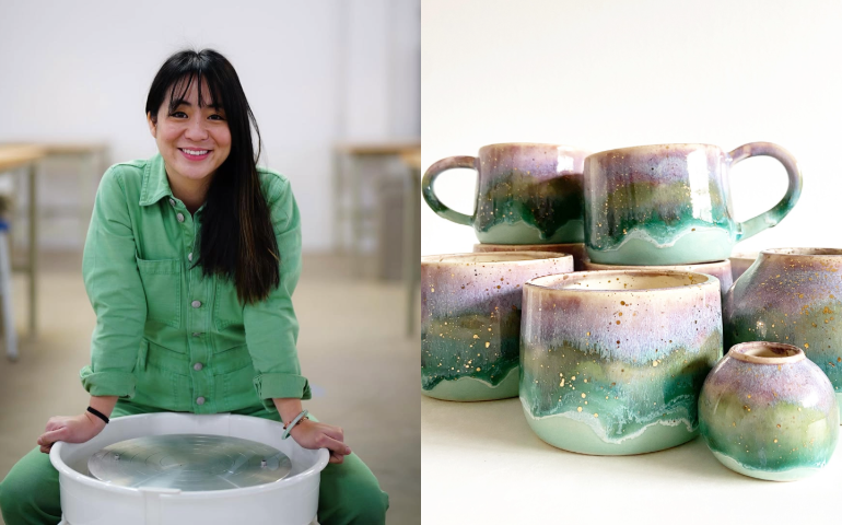 Holographic Charm: Christine’s Journey with Tiny Namaste Pottery