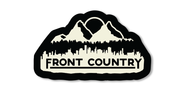 Custom-Shaped-Die-Cut-Sticker-for-Front-Country-printed-by-StickerGiant