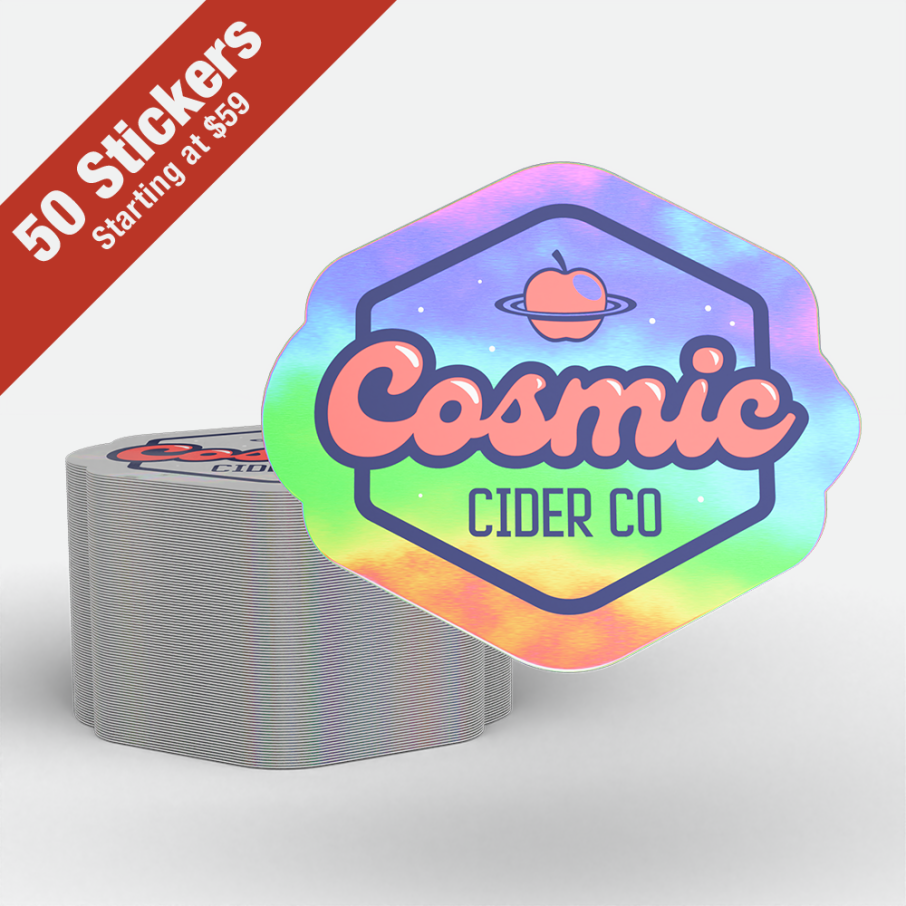 Foil Stickers - Custom Shape