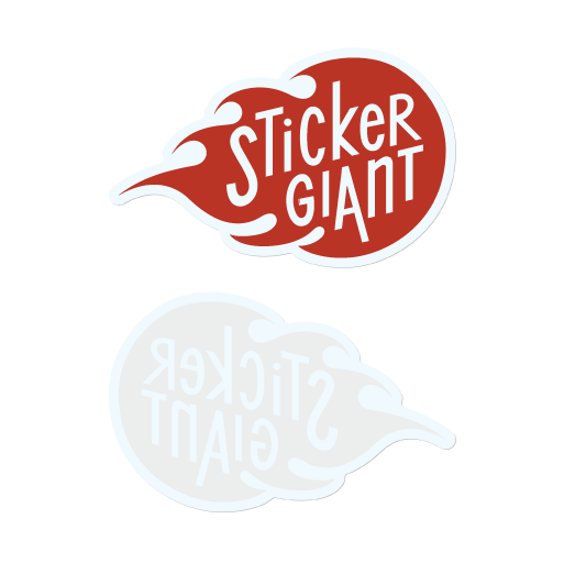 Clear Stickers can be Printed with Front or Back Face Adhesive