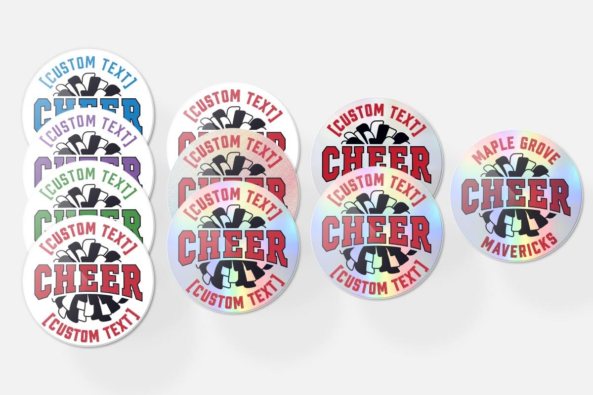 Choose material cheer sticker pom pom.